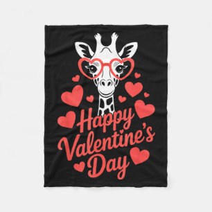 Cobertor De Velo Girafa Com Coração Gles Celebração Do Amor No Dia