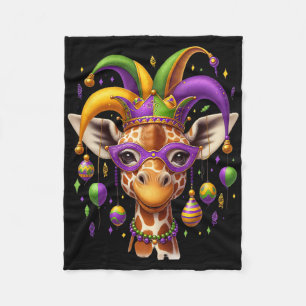 Cobertor De Velo Girafa de Mardi Gras