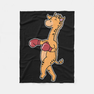 Cobertor De Velo Girafa faz boxing