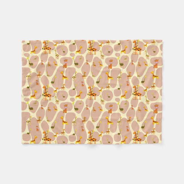 Cobertor De Velo Girafas (Frente (Horizontal))