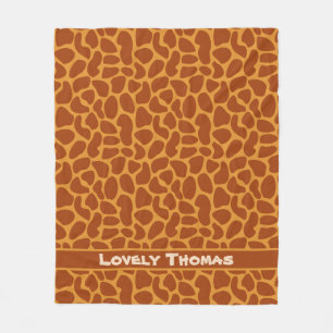 Cobertor De Velo Giraffe Animal Skin