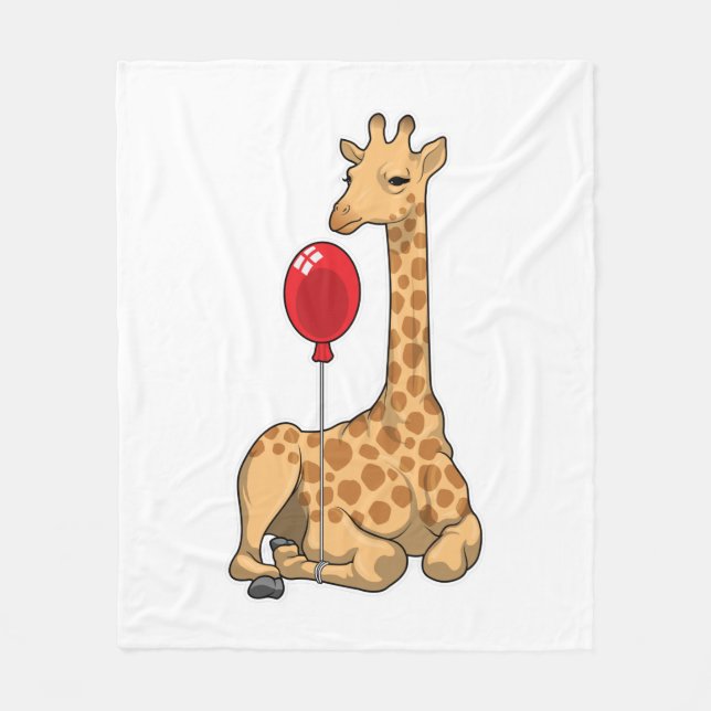 Cobertor De Velo Giraffe Balloon (Frente)