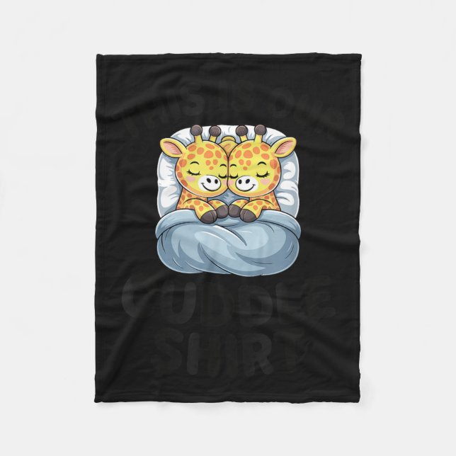 Cobertor De Velo Giraffe Couple Cute Love This Is Our Cuddle  (Frente)