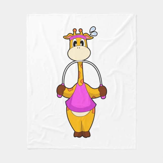 Cobertor De Velo Giraffe Malhação Rope (Frente)