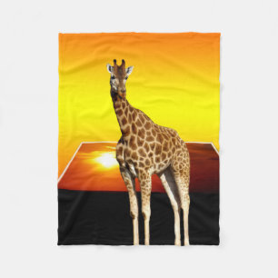 Cobertor De Velo Giraffe Ouro Sunset, Pequeno