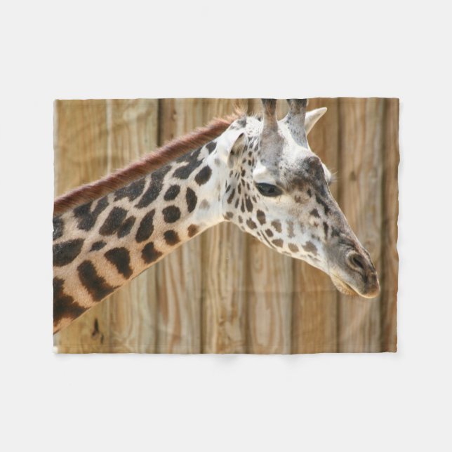 Cobertor De Velo Giraffe Picture Blanket (Frente (Horizontal))