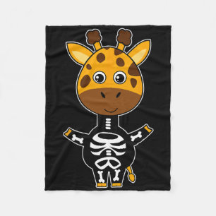 Cobertor De Velo Giraffe Skeleton Xray Fácil Halloween