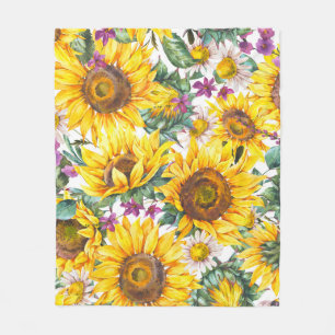 Cobertor De Velo Girassol: Bloom Amarelo de Verão.