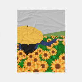 Cobertor De Velo Girassol e chuva