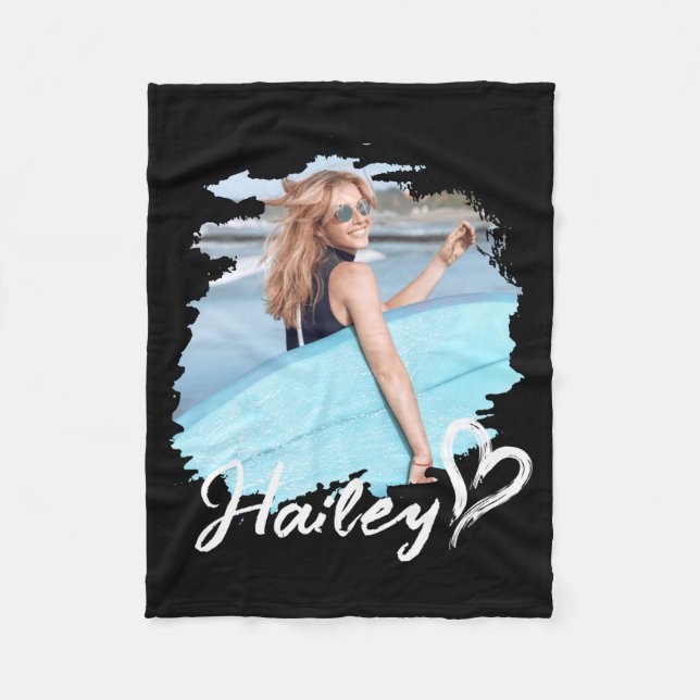 Cobertor De Velo Girlfriend Nge Heart Simple Modern Cool Photo  (Frente)