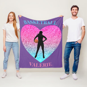 Cobertor De Velo Girls Basball Fleece Blanket