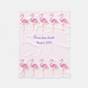 Cobertor De Velo Girls flamingos Fleece Blanket