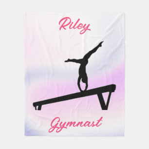 Cobertor De Velo Girls Gymnastics Beam Soft Pastel