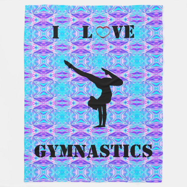 Cobertor De Velo Girls Gymnastics Blanket (Frente)