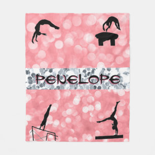 Cobertor De Velo Girls Gymnastics Events Glitz e Glam