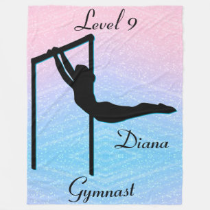Cobertor De Velo Girls Gymnastics Nível 9 Fleece Blanket