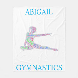 Cobertor De Velo Girls Gymnastics Word Art / Word Cloud