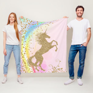 Cobertor De Velo Girls Unicorn Blanket
