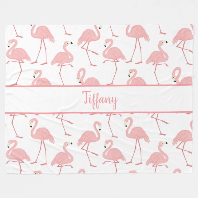 Cobertor De Velo Girly Flamingos (Frente (Horizontal))