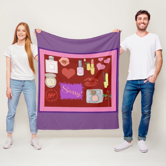 Cobertor De Velo Girly Girl Fleece Blanket (In Situ)