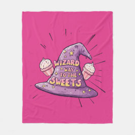 Cobertor De Velo Girly Halloween - Wizard Way to the Sweets