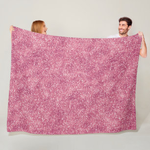 Cobertor De Velo Girly Pink Glitter Sparkle Glitz