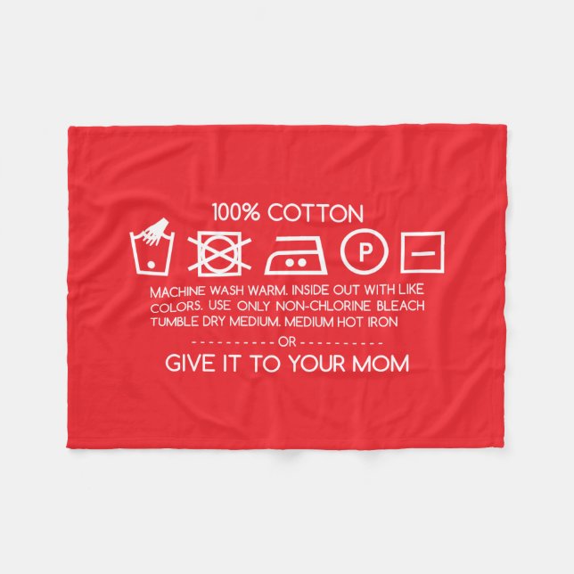 Cobertor De Velo Give it to your mom 4 (Frente (Horizontal))