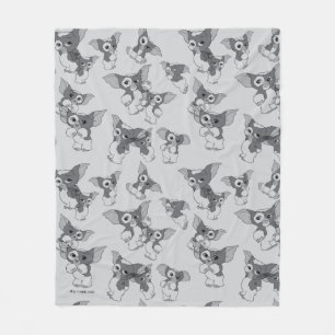 Cobertor De Velo Gizmo   Black & White Pattern