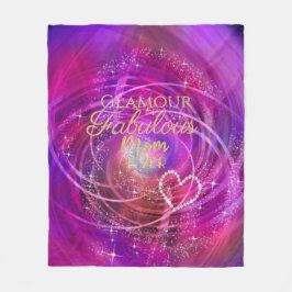 Cobertor De Velo Glittering Mamãe Fleece Blanket