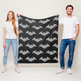 Cobertor De Velo Glittery Bat Halloween