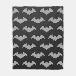 Cobertor De Velo Glittery Bat Halloween