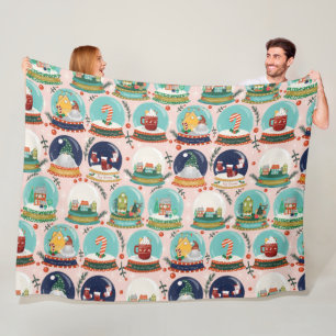 Cobertor De Velo Globo de neve natalícia//Gnome//Gingercake House//