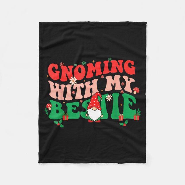 Cobertor De Velo Gnome Twinning With My Ie Funny Matching Christmas (Frente)
