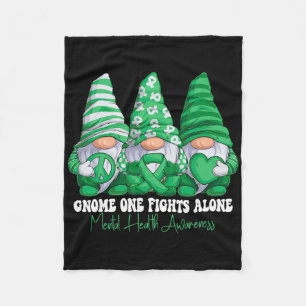Cobertor De Velo Gnomies do Laço Verde do Mês de Conscientização da
