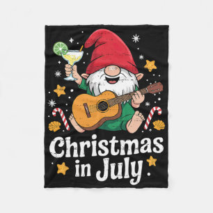 Cobertor De Velo Gnomo Engraçado Natal Em Julho Verão Xmas Praia Va