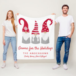 Cobertor De Velo Gnomo Natal para Feriados Personalizados