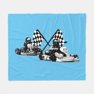 Cobertor De Velo Go Kart Racers Fleece Blanket