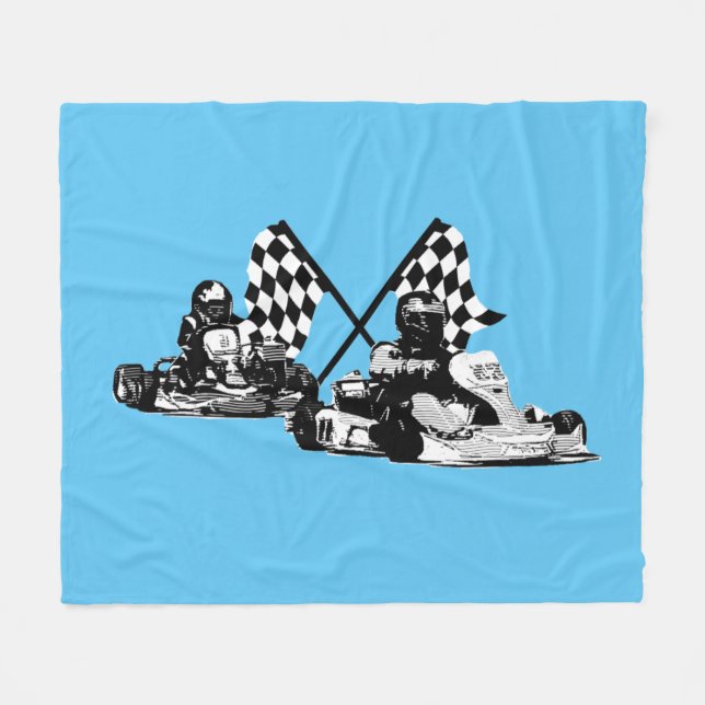 Cobertor De Velo Go Kart Racers Fleece Blanket (Frente (Horizontal))