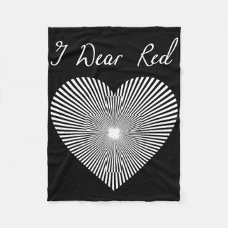 Cobertor De Velo Go Red Day Heart Ribbon Costume Heart Disease Mont