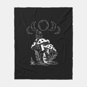 Cobertor De Velo Goblincore Estético E Casa Aconchegante Cogumelo A