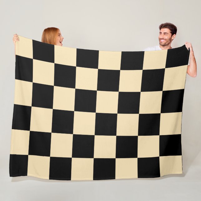 Cobertor De Velo Golden Blonde with Black Square Style (In Situ)