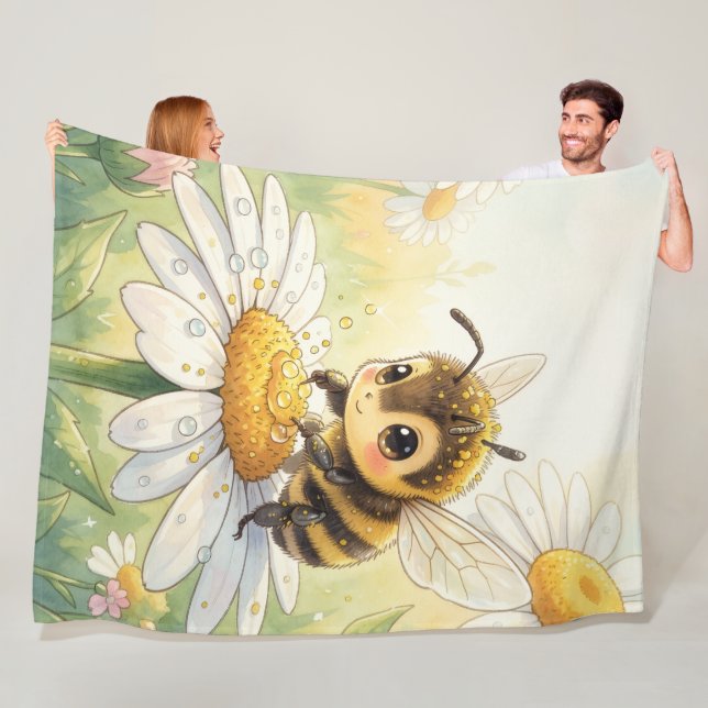 Cobertor De Velo Golden Bumblebee in Bloom Dance (In Situ)