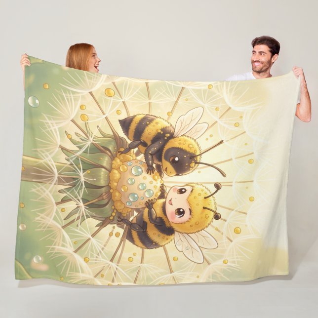 Cobertor De Velo Golden Bumblebee in Bloom Dance.5 (In Situ)