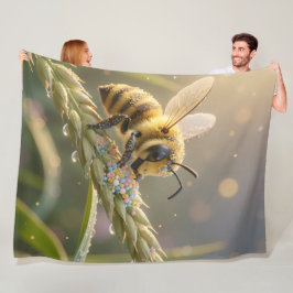 Cobertor De Velo Golden Bumblebee in Bloom Dance.7
