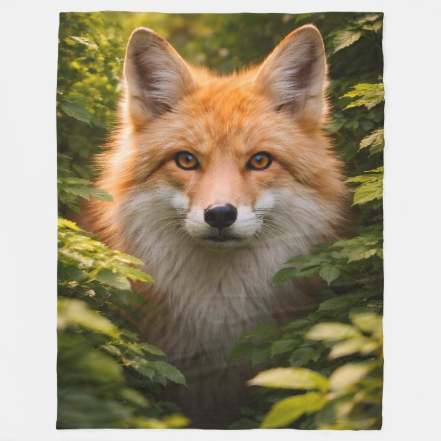 Cobertor De Velo Golden forest guardian majestic red fox fleece thr (Frente)