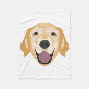 Cobertor De Velo Golden retriever da ilustração