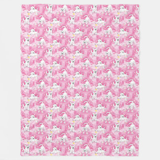 Cobertor De Velo Golden Retriever Puppy in Pink Garden