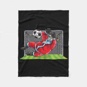 Cobertor De Velo Goleiro de Futebol Papai Noel Natal Esportes Crian