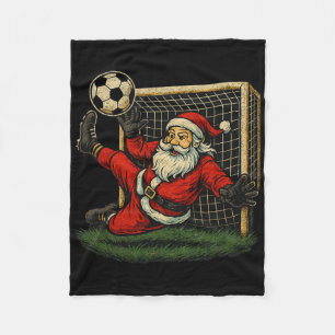 Cobertor De Velo Goleiro de Futebol Papai Noel Natal Esportes Menin