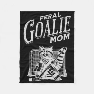 Cobertor De Velo Goleiro Feral Retro Mãe de Família Guaxinim Hóquei